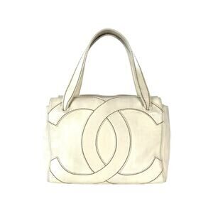 Chanel CC Stitched Leather Handbag